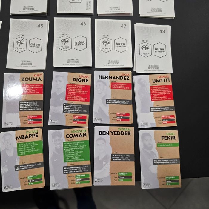 Lot 72 cartes de football Panina et intermarché - photo numéro 9