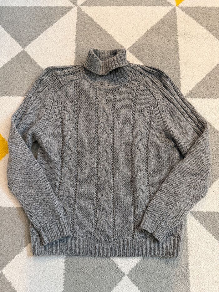 Pull à col roulé gris Emmanuelle Khanh Taille M - photo numéro 2
