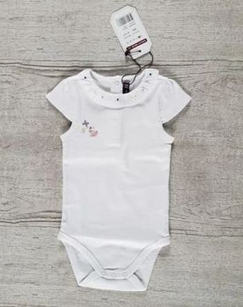 Body fille 6 mois Blanc col volant Sergent Major