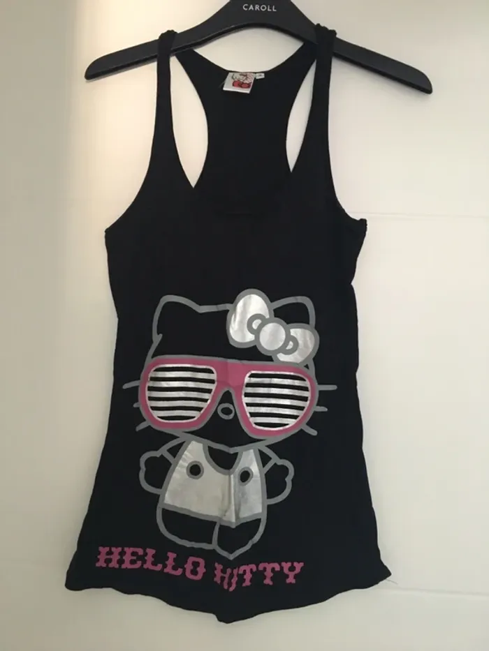 Débardeur long hello kitty taille S