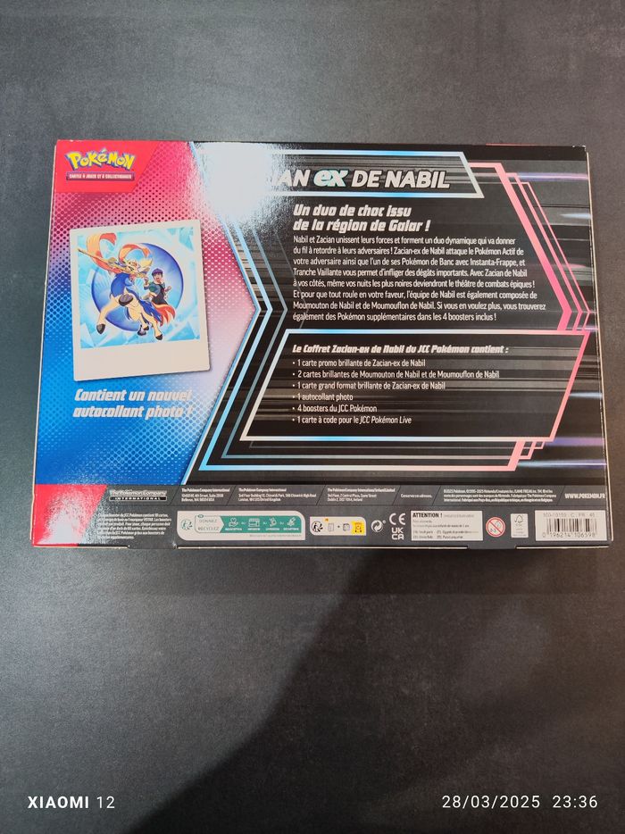 Coffret pokemon zacian ex de nabil - photo numéro 2