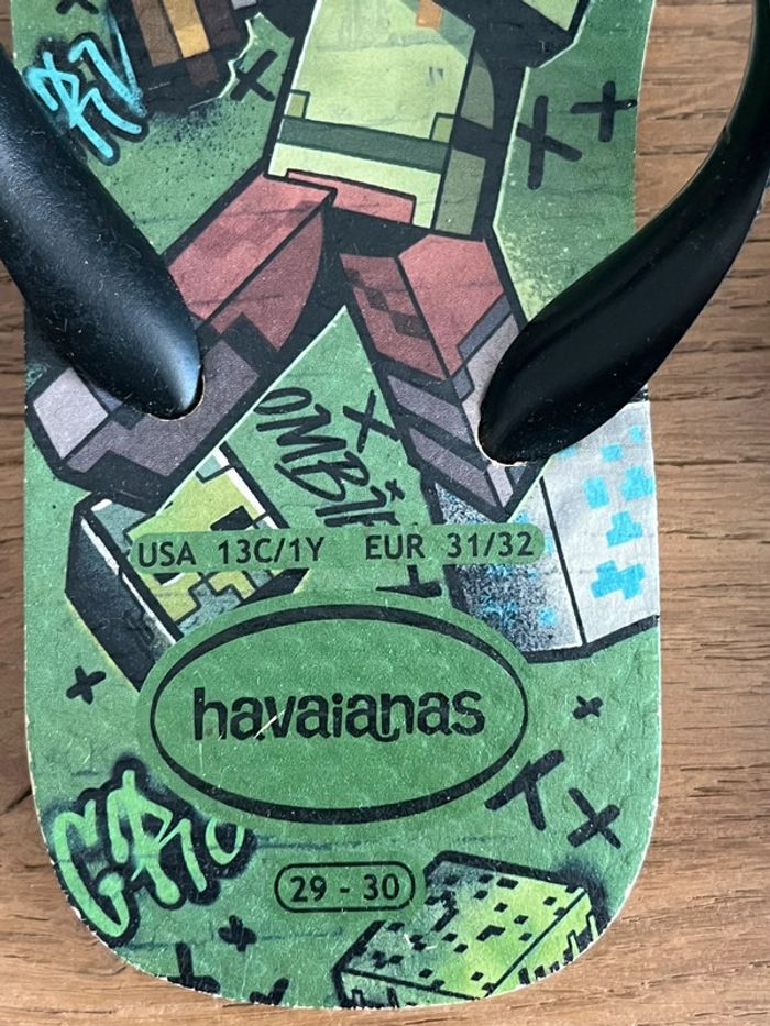 Tongs minecraft Havaianas - photo numéro 3
