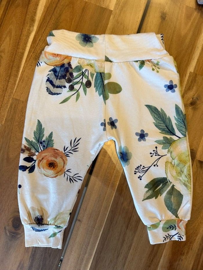 Pantalon Léger Fleuri 12 Mois