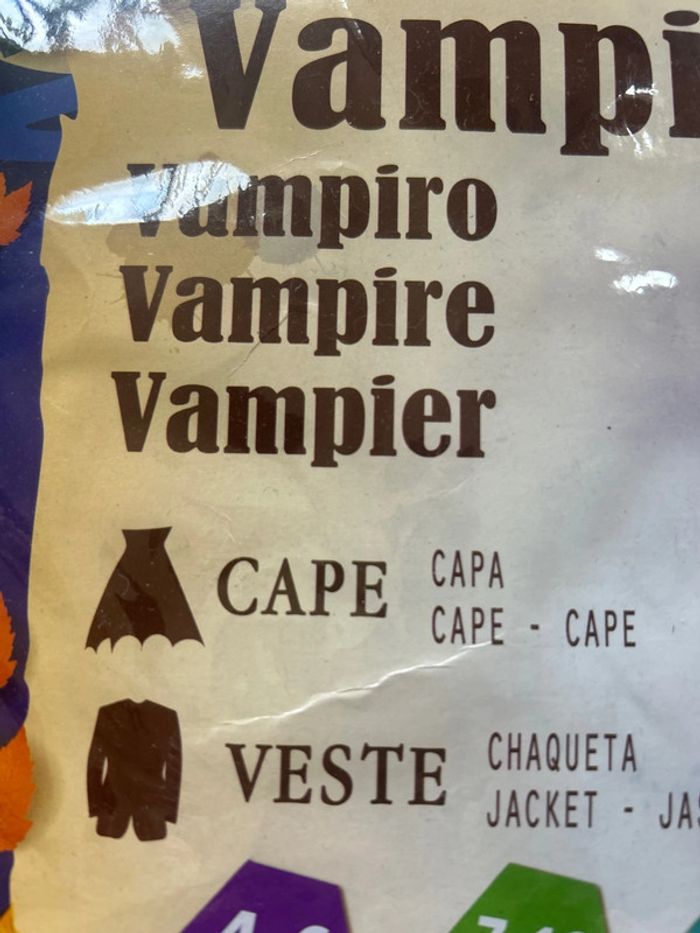 Déguisement Vampire 7-10 ans - photo numéro 3
