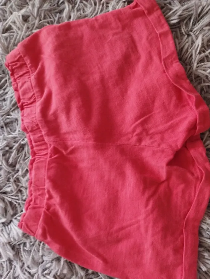 Short court orange corail 5 ans