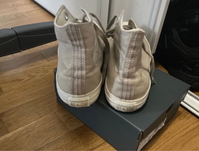 Converse tissu beige - photo numéro 3