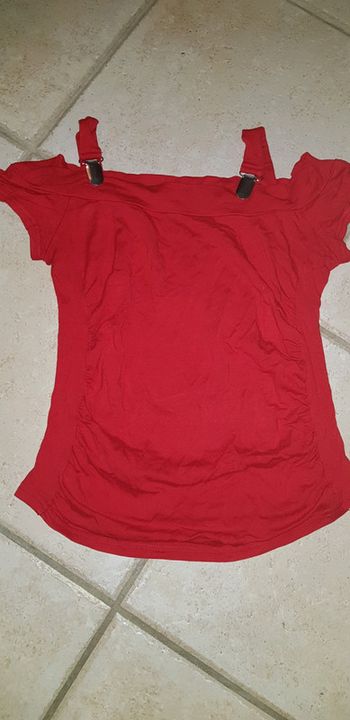 Top à bretelles rouge