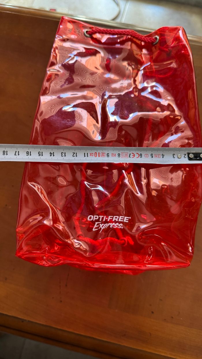 Sac transparent rouge - photo numéro 2