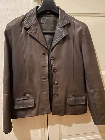 Veste cuir vintage