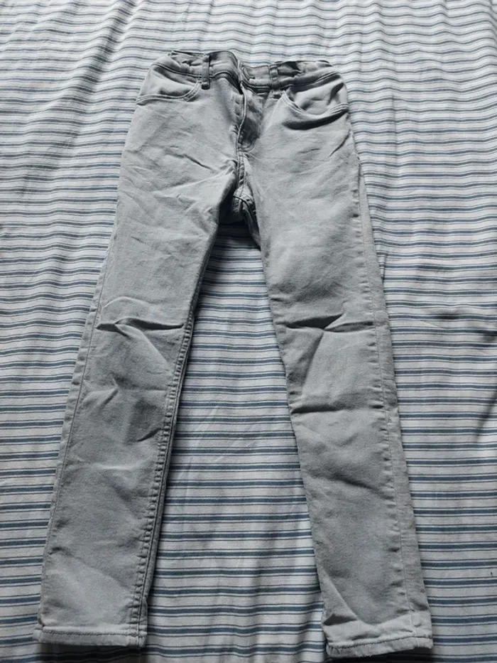 Jean skinny gris 124cm