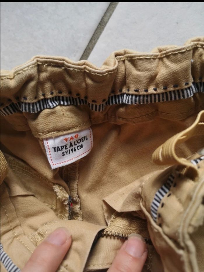 Pantalon toile haut 3 ans - photo numéro 2