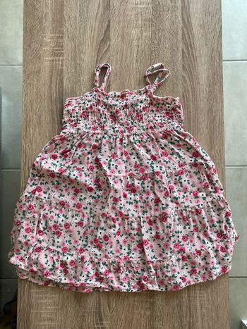 Robe bandeau bretelles fleurie