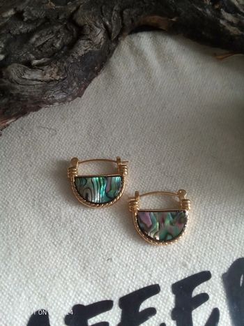 Boucles d'oreilles bohèmes ormeaux