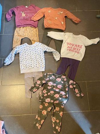Vêtements fille ensembles 18 mois lot