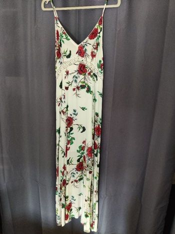 Robe longue d'été a bretelles amovibles