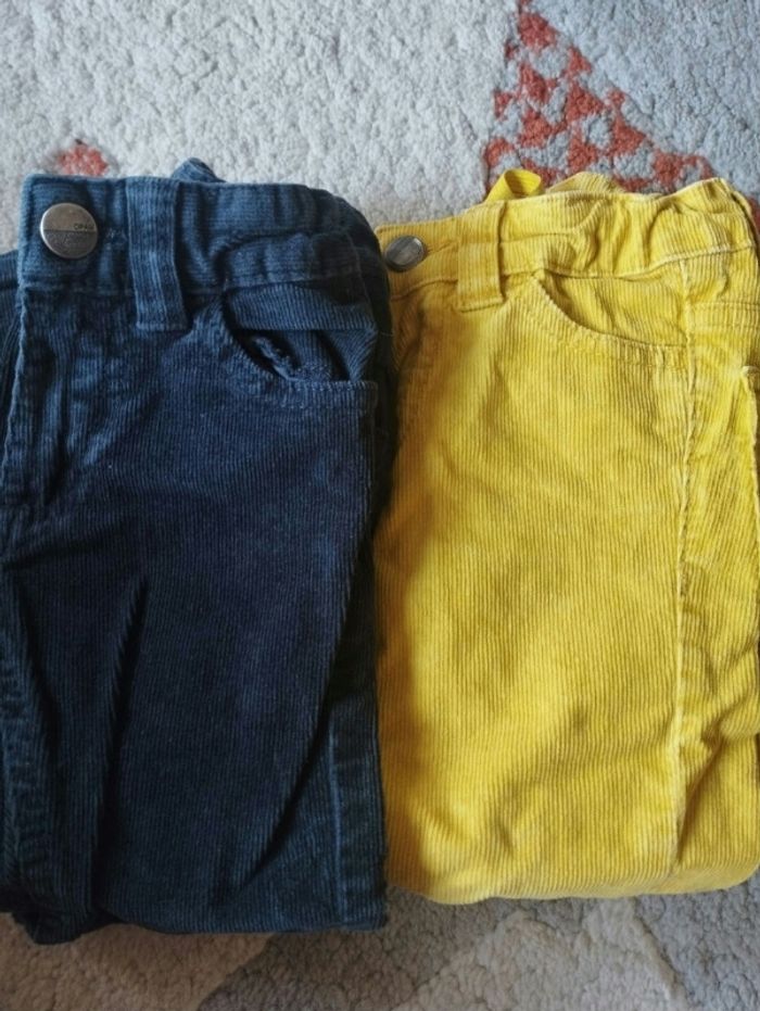 Lot de 2 pantalons velours - photo numéro 3