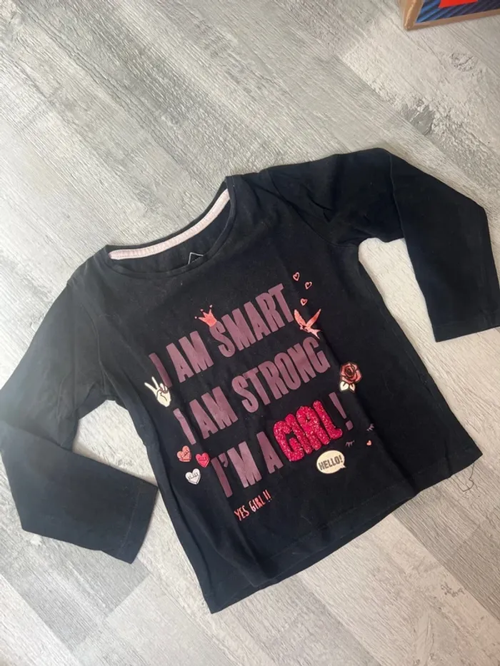 Tee shirt manches longues taille 2-3 ans fille