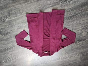 Gilet bordeaux 12 ans Gémo