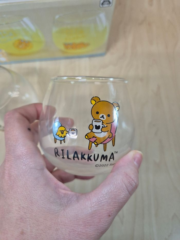 Set 2 verres Rilakkuma Style Yura Yura - photo numéro 5