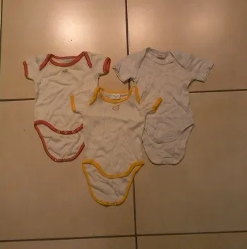 Lot bodies 3 mois mini jungle