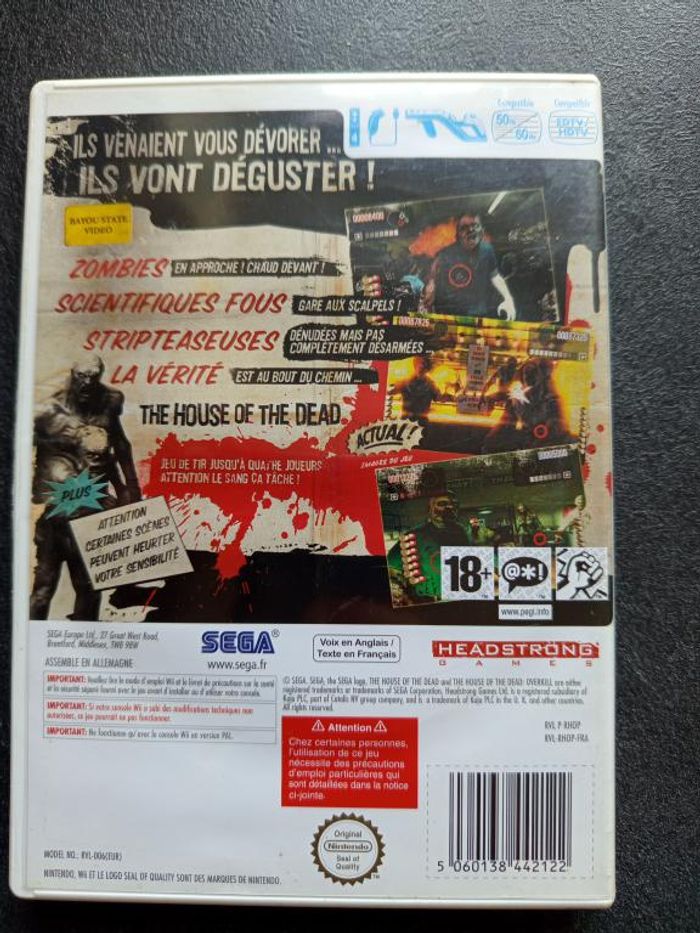Nintendo - Wii - The house of the dead - Overkill - photo numéro 2