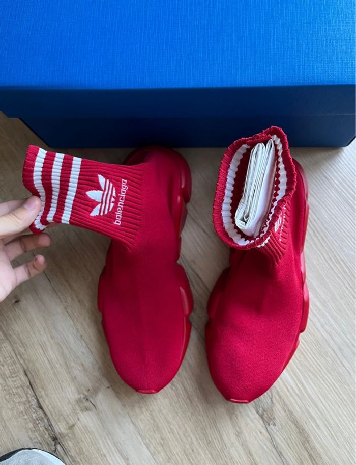 Balenciaga X Adidas Speed Traîner Red 37 - photo numéro 2