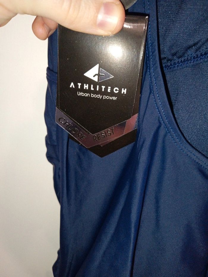Maillot de bain athlitech taille 44 coloris marine - photo numéro 9