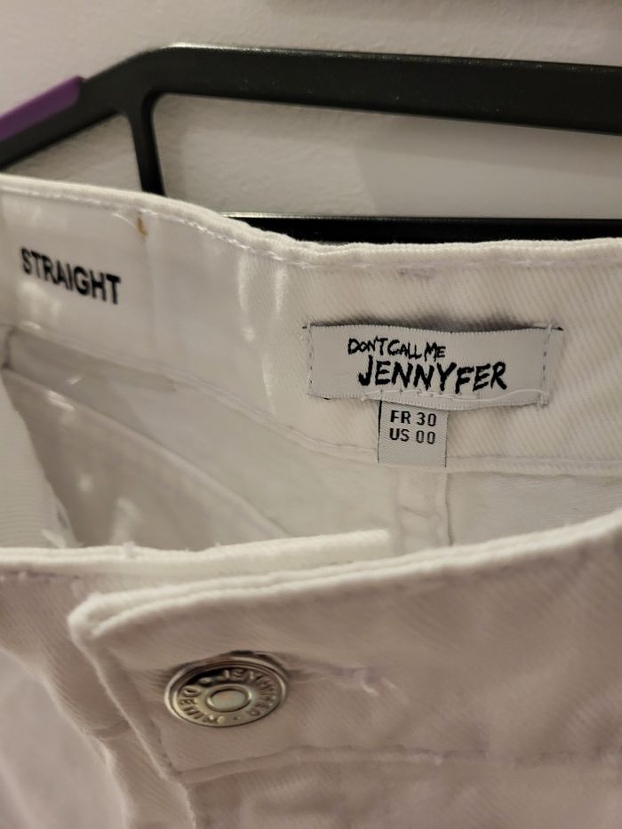 Jeans blanc et noir taille 30 de chez jennyfer - photo numéro 5