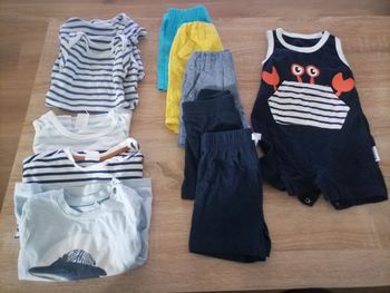 Lot vêtements légers - 6 mois