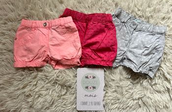 Lot de short 12 mois