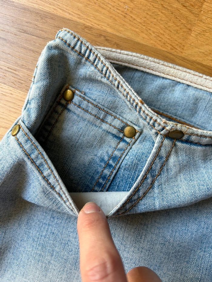 Mini jupe en jeans fille - photo numéro 3
