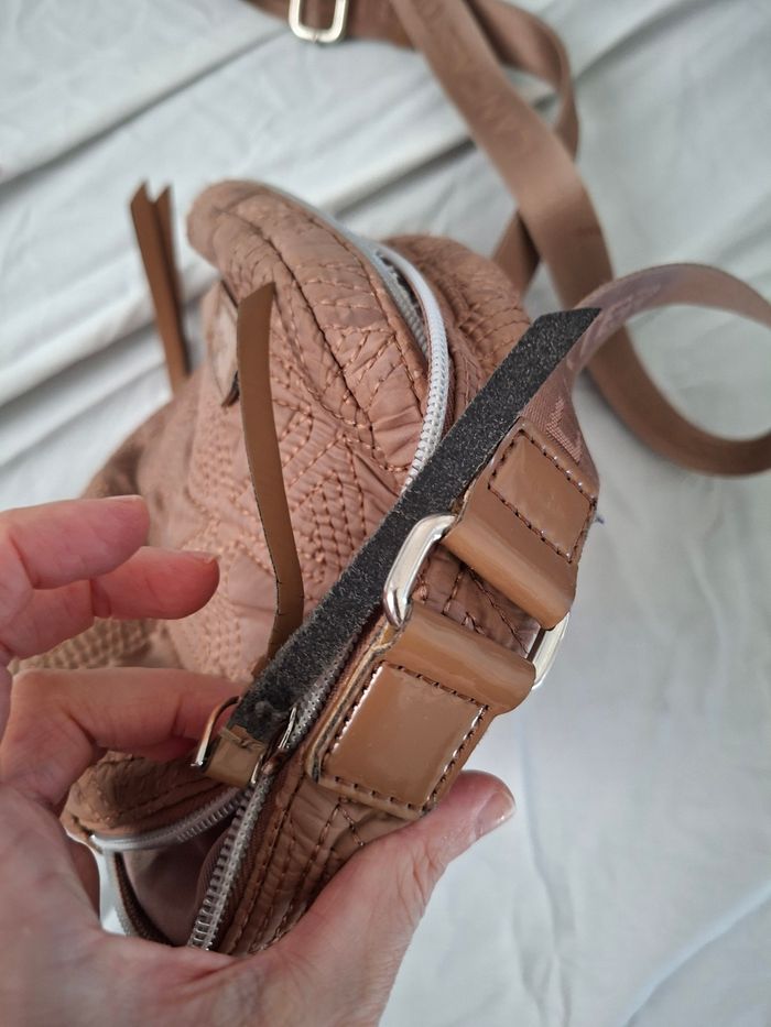 Sac matelassé rond lancaster beige marron - photo numéro 7