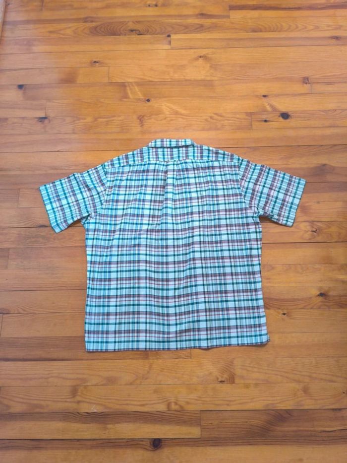 Chemisette à carreaux - Ralph Lauren - Caldwell - Logo brodé marine - Vert foncé, rouge - Taille XL - photo numéro 4