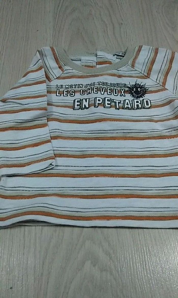 T-shirt manches longues bébé garçon 6 mois
