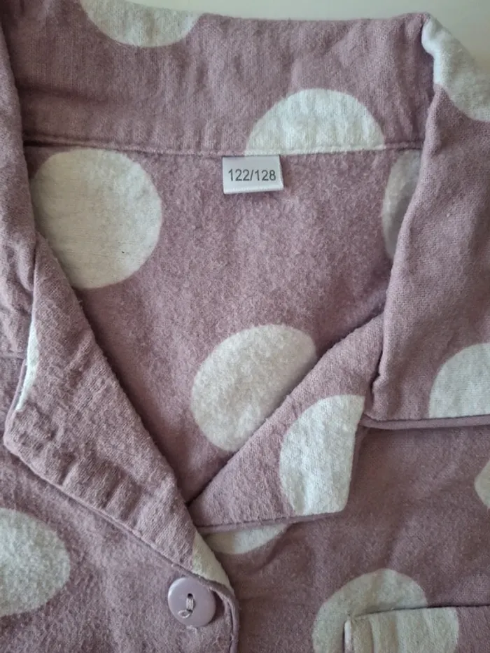 Pyjama hiver jersey mauve - photo numéro 2