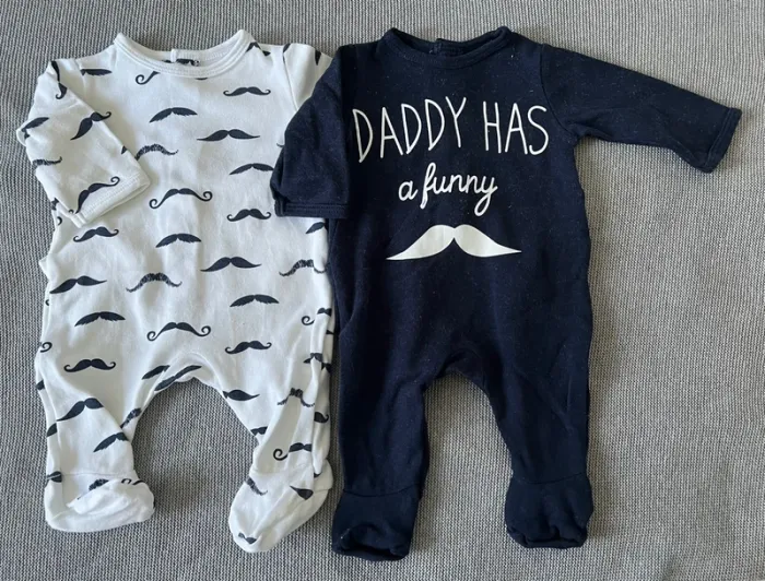 Pyjamas moustache.
