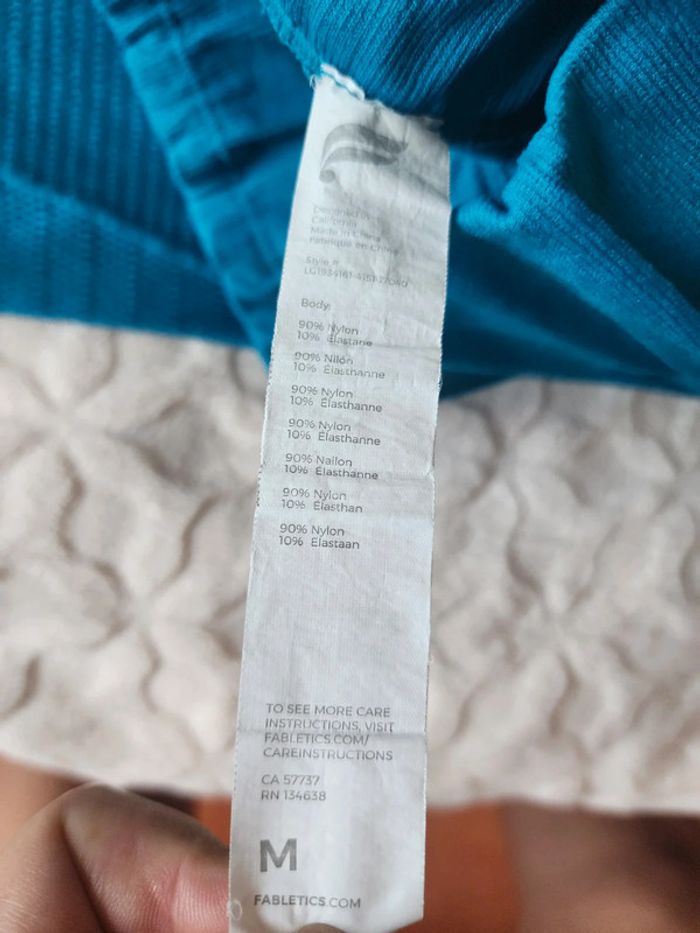Legging de sport Fabletics bleu T.38/M - photo numéro 6