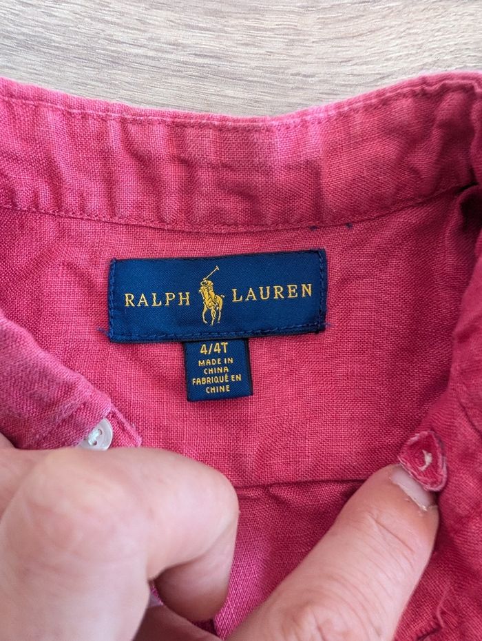 Lot de 3 chemises Ralph Lauren, polo 4/5 ans - photo numéro 6