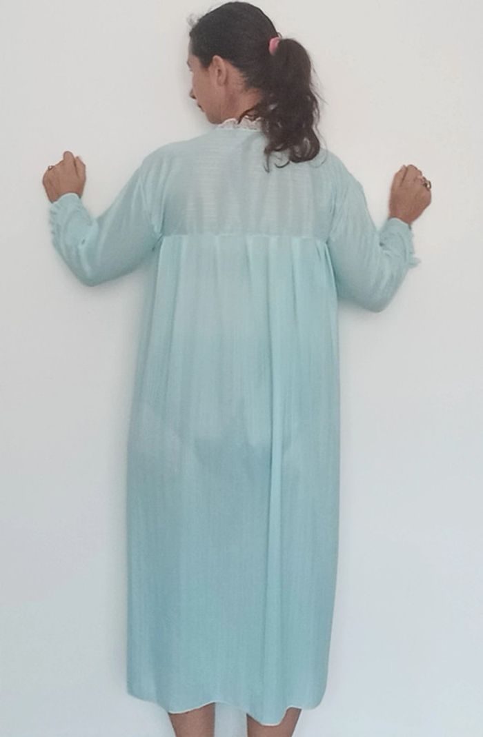 Robe de chambre flanelle vintage chic - photo numéro 5