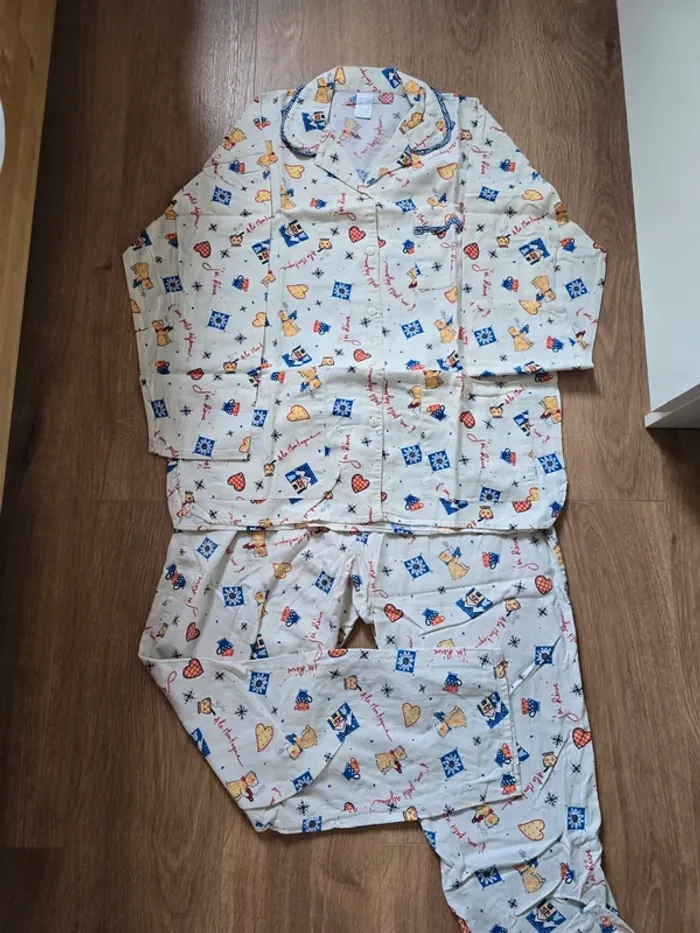 Pyjama chemise nounours 38 40 tbe M