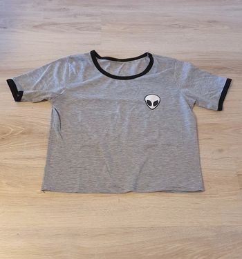 T-shirt alien (gris), S / 36 / 8