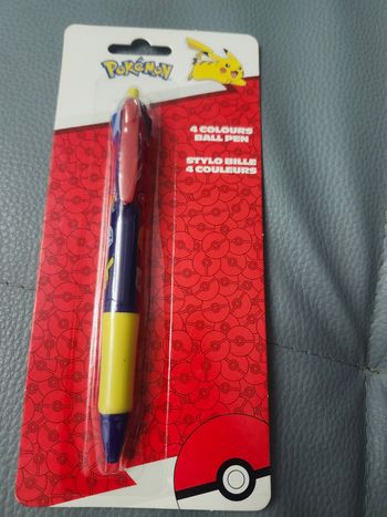 Stylo 4 couleurs Pokemon - neuf