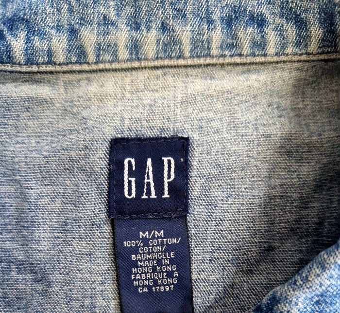 Veste en jean GAP Vintage Denim Jacket - Femme M - Style Y2K 90s - photo numéro 4