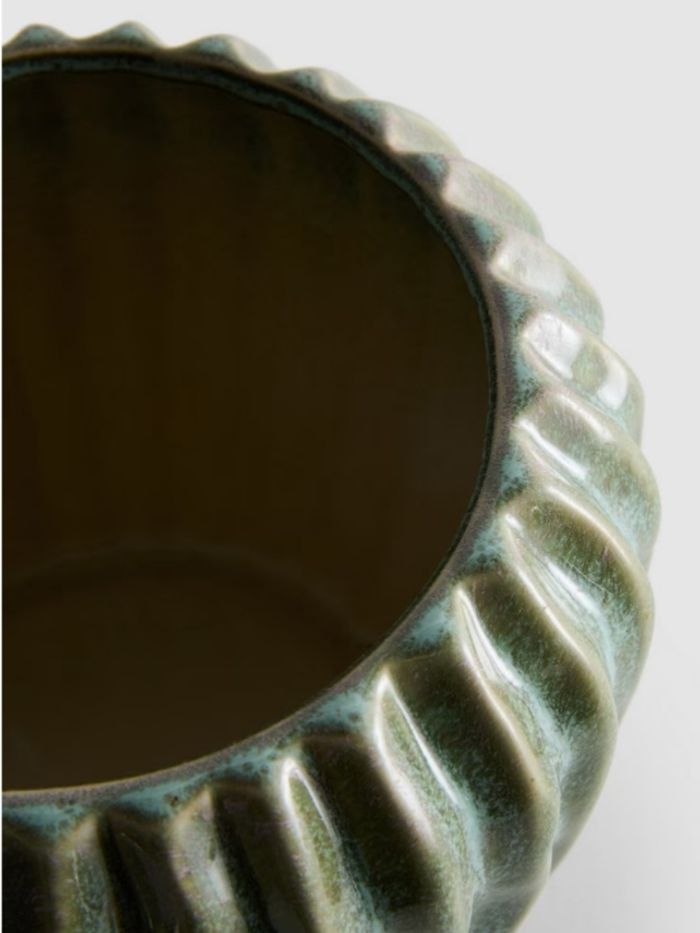 Cache pot tendance et moderne au motif vert irrégulier - photo numéro 3