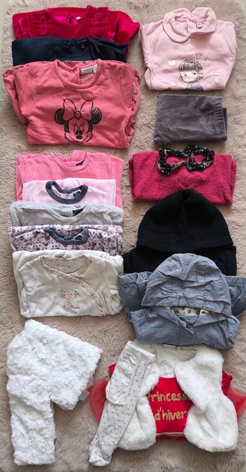 Lot bébé fille – 6 mois – Automne/Hiver – 14 pièces