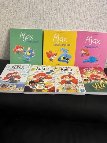 7 livres mortelle Adele 3 Ajax 1,2,3, et  4 romans 1 à 4