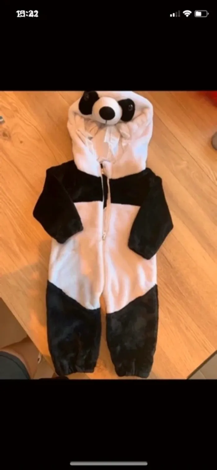 Combinaison tout doux panda đŒ