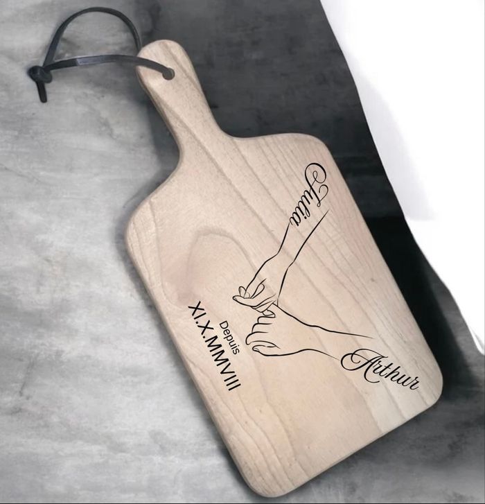 Planche à saucisson personnalisée gravée au laser - photo numéro 7