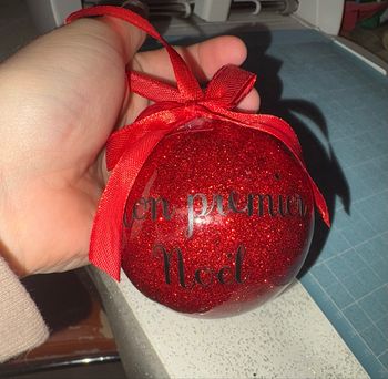 Boule de Noël « mon premier Noël »