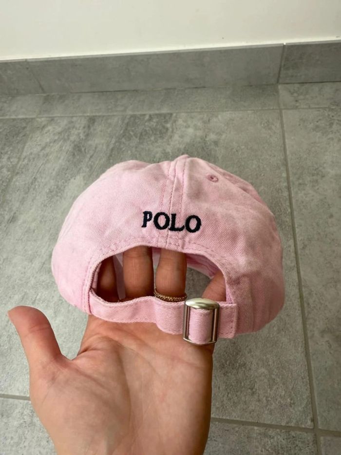 Casquette Polo Ralph Lauren femme rose taille unique parfait état - photo numéro 5